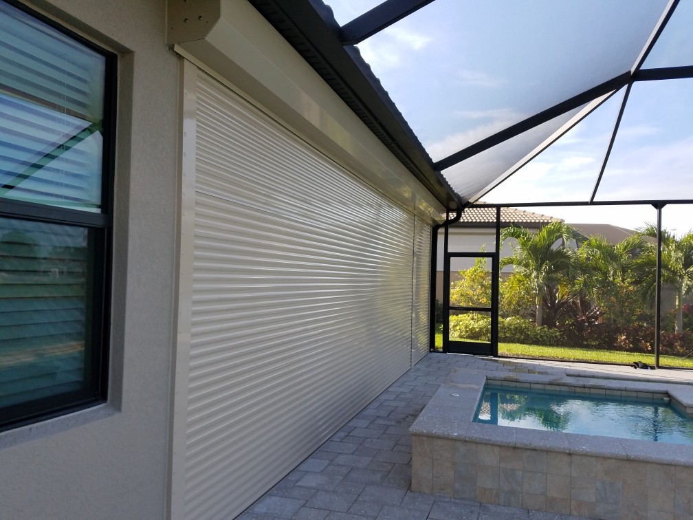Hurricane shutter project photograph