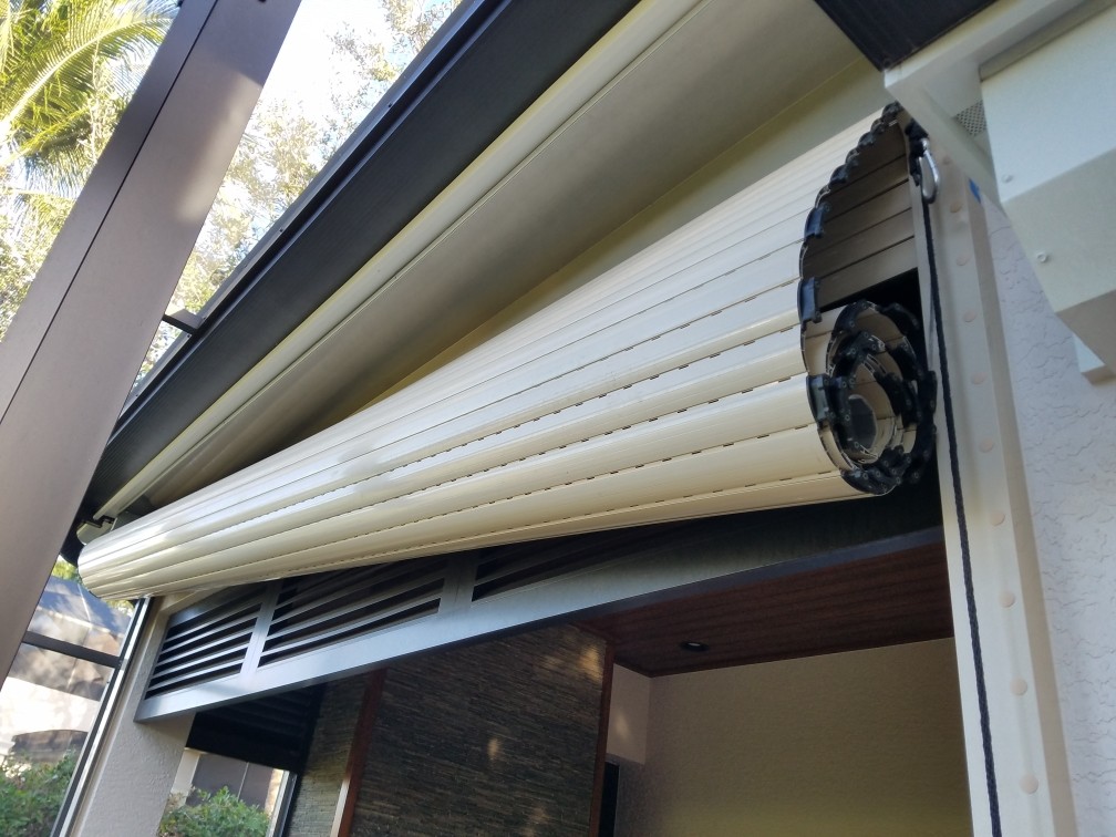 Hurricane shutter component condition