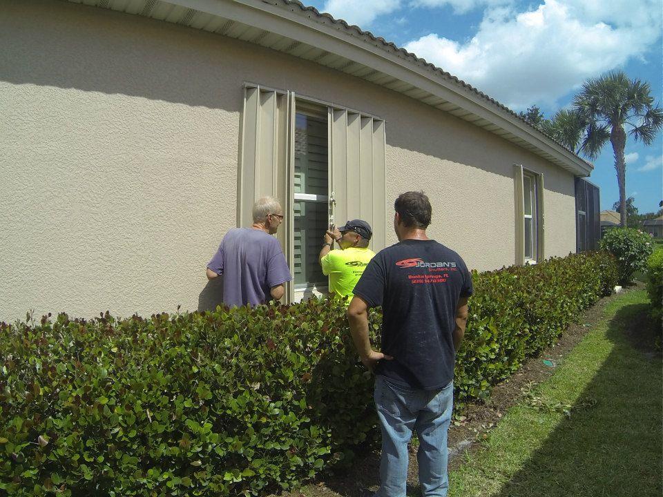 Hurricane shutter project in Southwest Florida