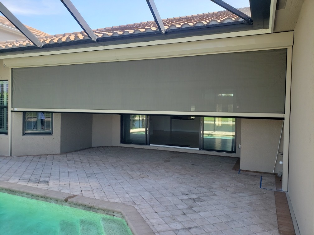 Hurricane shutter installation detail